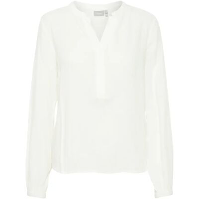 Vrouwenblouse fransa Haida BL1 Blanc L Vrouwenblouse fransa Haida BL1 Blanc L