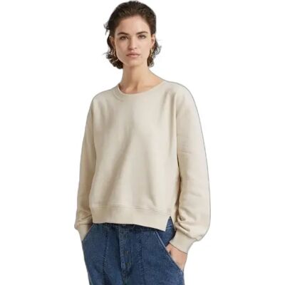 Losvallend damessweatshirt G-Star Tape Blanc S Losvallend damessweatshirt G-Star Tape Blanc S