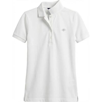 Damespolo Gant Blanc M Damespolo Gant Blanc M