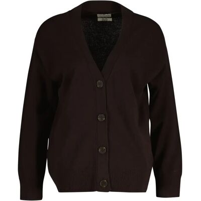 Vrouwenlamwollen Cardigan Gant Marron M Vrouwenlamwollen Cardigan Gant Marron M