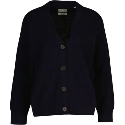 Vrouwenlamwollen Cardigan Gant Bleu M Vrouwenlamwollen Cardigan Gant Bleu M