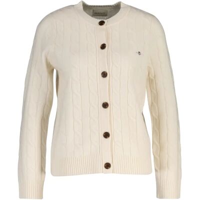 Vrouwenlamwollen Cardigan Gant Marron XL Vrouwenlamwollen Cardigan Gant Marron XL