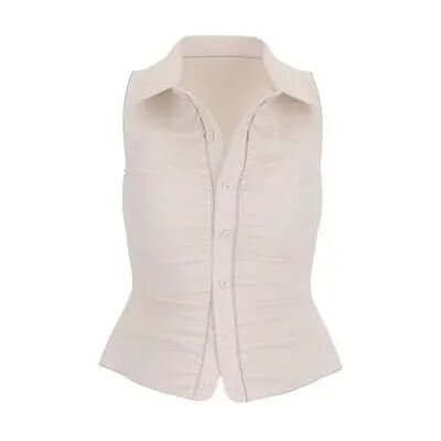 Vrouwenblouse Guess Robyn Blanc L Vrouwenblouse Guess Robyn Blanc L