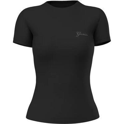 T-shirt dames Guess New Cn Mini Logo Noir L T-shirt dames Guess New Cn Mini Logo Noir L