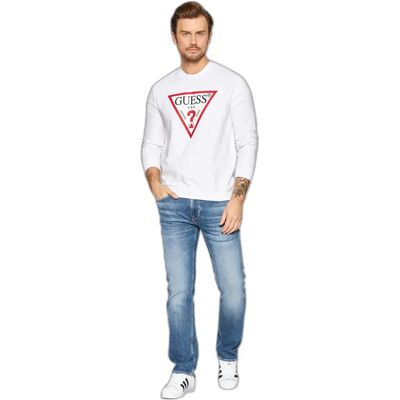 Sweatshirt Guess Audley CN Blanc L Sweatshirt Guess Audley CN Blanc L