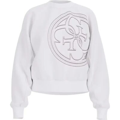 Dames sweatshirt Guess Cn 4G Logo Blanc XL Dames sweatshirt Guess Cn 4G Logo Blanc XL
