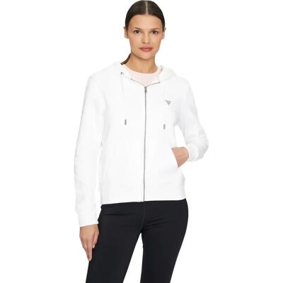 Guess Mini Driehoek Sweatshirt Wit - Sweatshirt Guess Mini Driehoek Sweatshirt Wit - Sweatshirt