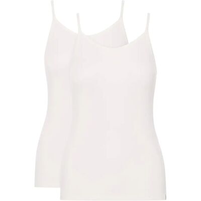Damestanktop Henderson Blue3 (x2) Blanc XL Damestanktop Henderson Blue3 (x2) Blanc XL