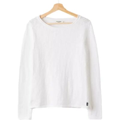 Vrouwentrui Holebrook Juni Boatneck Blanc L Vrouwentrui Holebrook Juni Boatneck Blanc L