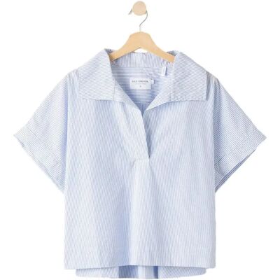 Vrouwenblouse Holebrook Marie Pop Over Top Blanc M Vrouwenblouse Holebrook Marie Pop Over Top Blanc M