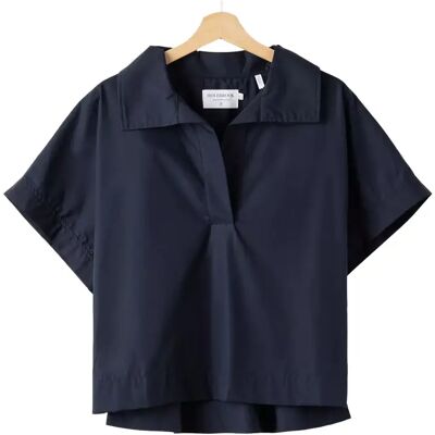 Vrouwenblouse Holebrook Marie Pop Over Top Bleu L Vrouwenblouse Holebrook Marie Pop Over Top Bleu L
