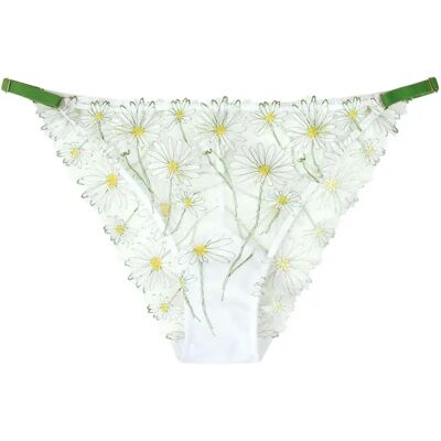 Damesslipjes Huit Danse Des Fleurs Blanc XS Damesslipjes Huit Danse Des Fleurs Blanc XS