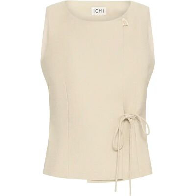Dames kostuumvest Ichi Givana Beige 40 Dames kostuumvest Ichi Givana Beige 40
