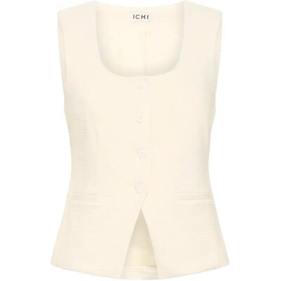 Dames kostuumvest Ichi Kate Lumina Blanc XS Dames kostuumvest Ichi Kate Lumina Blanc XS