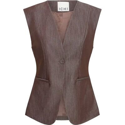 Dames kostuumvest Ichi Jumi Marron 42 Dames kostuumvest Ichi Jumi Marron 42
