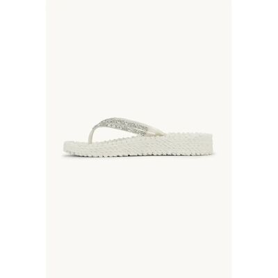 Platform Hakken met Glinsterende Stenen Dames Ilse Jacobsen Hornbæk Blanc 37 Platform Hakken met Glinsterende Stenen Dames Ilse Jacobsen Hornbæk Blanc 37