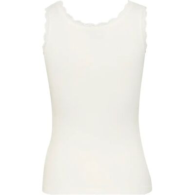 Damestanktop KAFFE Omi Blanc 2XL Damestanktop KAFFE Omi Blanc 2XL