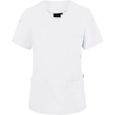 Karlowsky KY138 Witte V-hals korte mouw tuniek - Dames Karlowsky KY138 Witte V-hals korte mouw tuniek - Dames