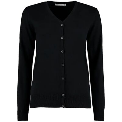 V-hals Cardigan dames Kustom Kit Arundel Noir XS V-hals Cardigan dames Kustom Kit Arundel Noir XS