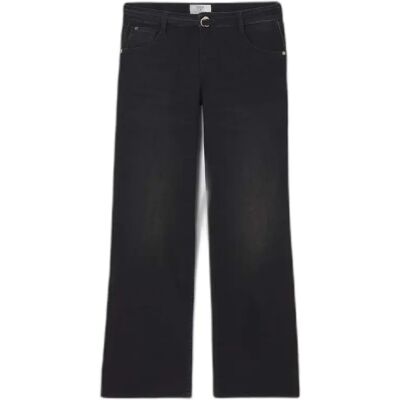 Dames Wide Leg Jeans Le Temps des cerises Lauryn Jab Noir 23 Dames Wide Leg Jeans Le Temps des cerises Lauryn Jab Noir 23