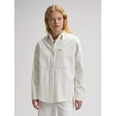 Vrouwenoverhemd Lee Utility Blanc XS Vrouwenoverhemd Lee Utility Blanc XS