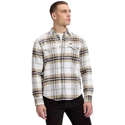 Shirt met lange mouwen Lee Clean Western Marron S Shirt met lange mouwen Lee Clean Western Marron S