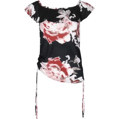 Vrouwenblouse Lisca Hawaii Noir M Vrouwenblouse Lisca Hawaii Noir M