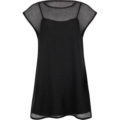 Damesstrandtuniek Lisca Malaga Noir L Damesstrandtuniek Lisca Malaga Noir L