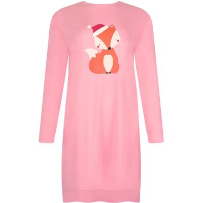 Dames nachthoodie Lisca Foxy Rose L Dames nachthoodie Lisca Foxy Rose L
