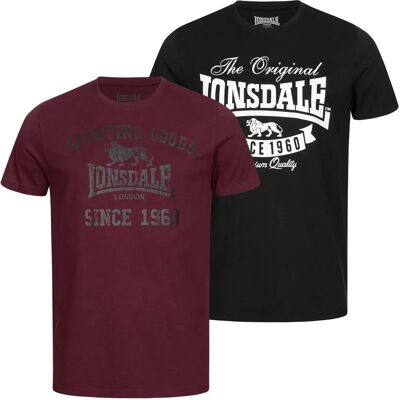 T-shirt Lonsdale Torbay Noir M T-shirt Lonsdale Torbay Noir M