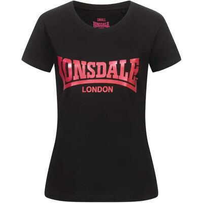 Dames-T-shirt Lonsdale Cartmel Noir XS Dames-T-shirt Lonsdale Cartmel Noir XS