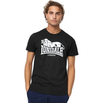 T-shirt Lonsdale Collessie Noir S T-shirt Lonsdale Collessie Noir S