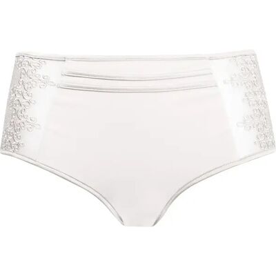 Damesslip met hoge taille Luna Baroc Blanc 3XL Damesslip met hoge taille Luna Baroc Blanc 3XL