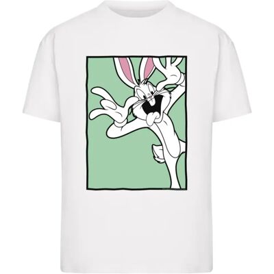 T-shirt met grappig hoofd vrouw Merchcode Looney Tunes Bugs Bunny Blanc XS T-shirt met grappig hoofd vrouw Merchcode Looney Tunes Bugs Bunny Blanc XS