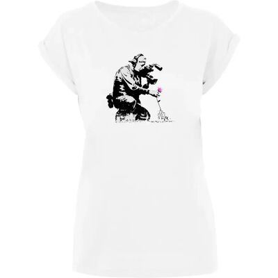 T-shirt dames Merchcode Flower Blanc L T-shirt dames Merchcode Flower Blanc L