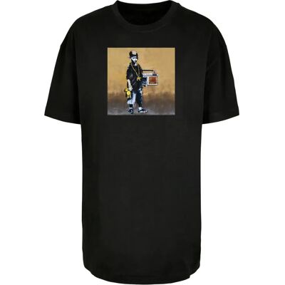 Dames-T-shirt oversized boyfriend Merchcode Brandalised - Boy With Teddy Picture Noir S Dames-T-shirt oversized boyfriend Merchcode Brandalised - Boy With Teddy Picture Noir S