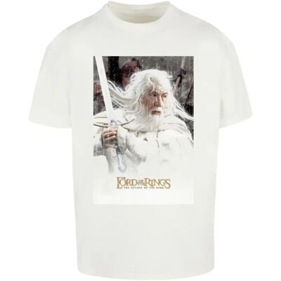 Oversized T-shirt Merchcode Lord Of The Rings - Gandalf Heavy Blanc M Oversized T-shirt Merchcode Lord Of The Rings - Gandalf Heavy Blanc M