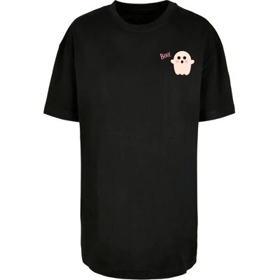 Dames-T-shirt Merchcode Halloween - Boo Ghost Noir L Dames-T-shirt Merchcode Halloween - Boo Ghost Noir L
