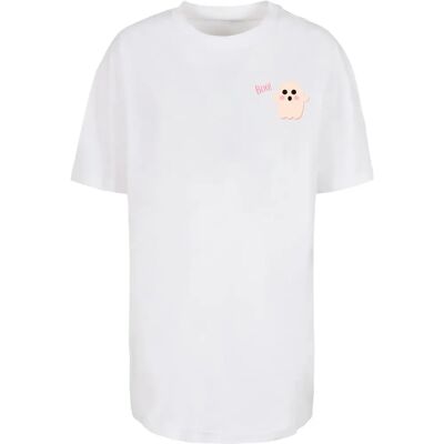 Dames-T-shirt Merchcode Halloween Boo Ghost Blanc M Dames-T-shirt Merchcode Halloween Boo Ghost Blanc M