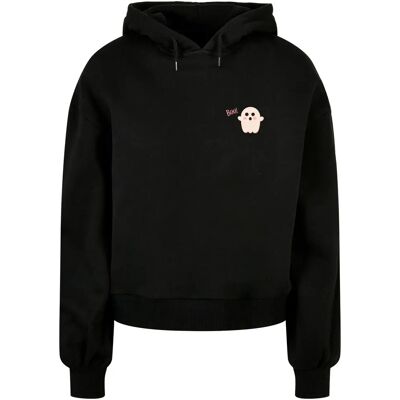 Dames Hoodie Merchcode Halloween - Boo Ghost Noir XS Dames Hoodie Merchcode Halloween - Boo Ghost Noir XS