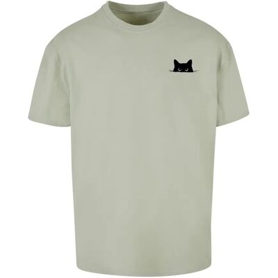 T-shirt Merchcode Halloween - Cat Vert M T-shirt Merchcode Halloween - Cat Vert M