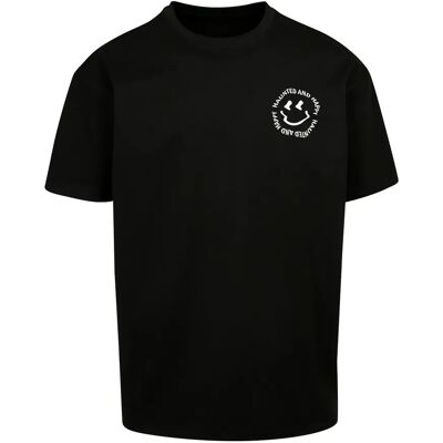 T-shirt Merchcode Halloween - Haunted and Happy Noir M T-shirt Merchcode Halloween - Haunted and Happy Noir M