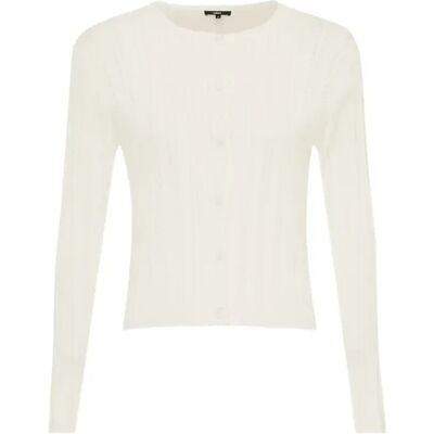 Damesvest Mexx Peony Classic Ajour Blanc L Damesvest Mexx Peony Classic Ajour Blanc L