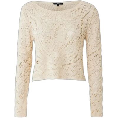 Haken trui voor dames Mexx Blanc M Haken trui voor dames Mexx Blanc M