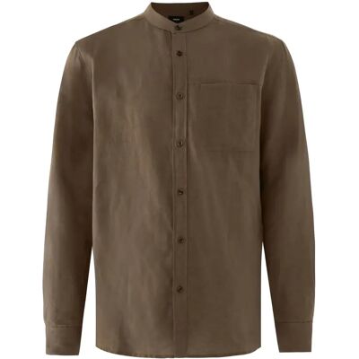 Shirt Mexx Mao collar Marron 2XL Shirt Mexx Mao collar Marron 2XL
