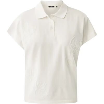 Geborduurd damespoloshirt Mexx Blanc L Geborduurd damespoloshirt Mexx Blanc L