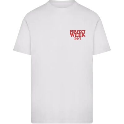 T-shirt Mister Tee Perfect Week Blanc XL T-shirt Mister Tee Perfect Week Blanc XL