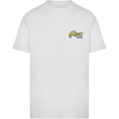 T-shirt Mister Tee Pizza Plaza Luigi Maggiore Blanc L T-shirt Mister Tee Pizza Plaza Luigi Maggiore Blanc L