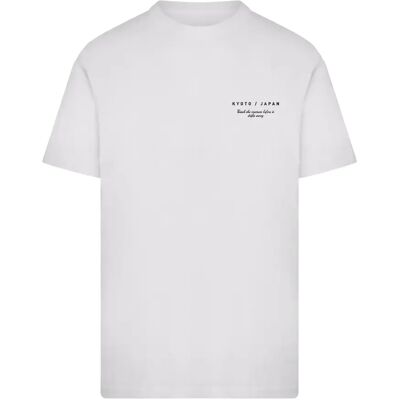 T-shirt Mister Tee Kyoto Japan Birds And Flowers Blanc L T-shirt Mister Tee Kyoto Japan Birds And Flowers Blanc L