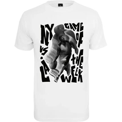 T-shirt Mister Tee Game Of The Week Blanc S T-shirt Mister Tee Game Of The Week Blanc S